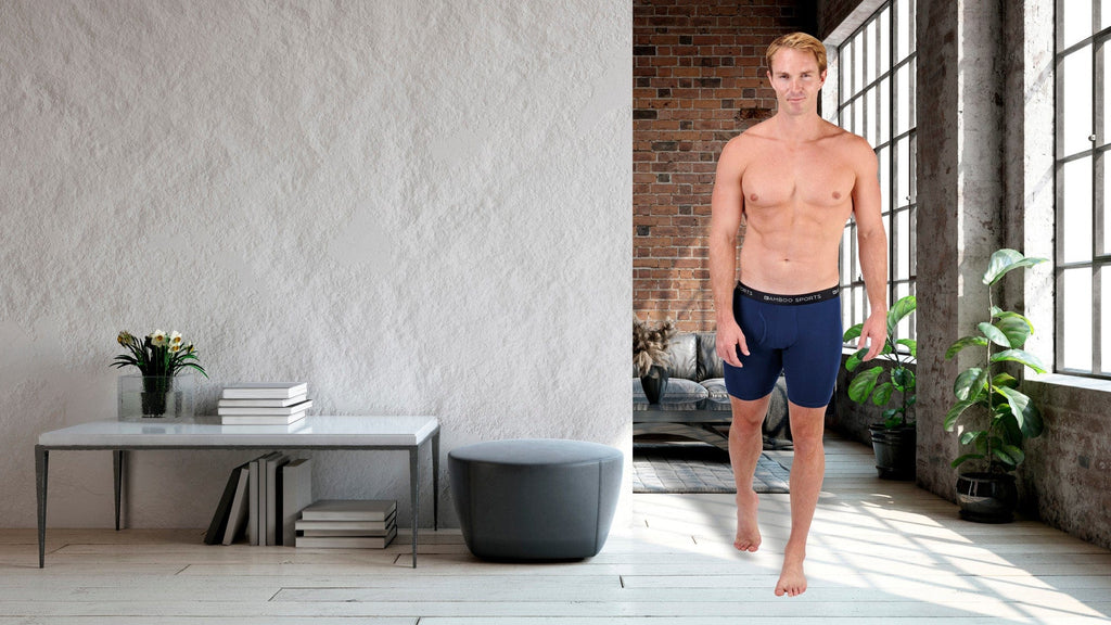 Men's 6" Inseam Bamboo Rayon Boxer Briefs - 4 Pack